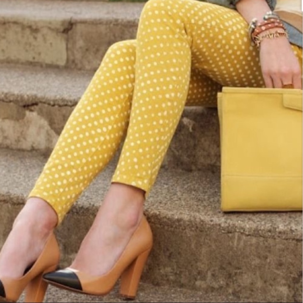 Current/Elliot lemongrass polka dot jeans 28